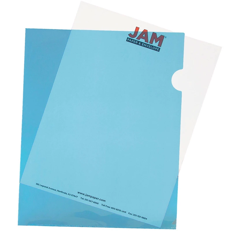 JAM Paper 9" x 11.5" Plastic Sleeve Page Protectors