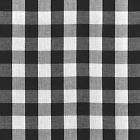 1" Black Gingham