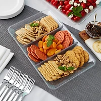 14" Clear 3 Compartment Tray by Celebrate It™