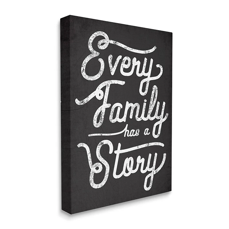 Stupell Industries Every Family Has a Story Canvas Wall Art