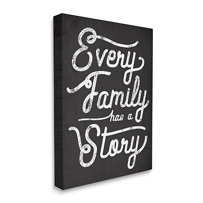 Stupell Industries Every Family Has a Story Canvas Wall Art