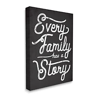 Stupell Industries Every Family Has a Story Canvas Wall Art