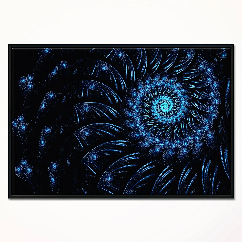 Designart - Endless Spiral Snail Blue