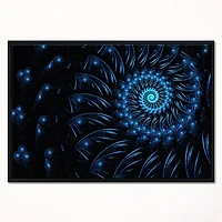 Designart - Endless Spiral Snail Blue