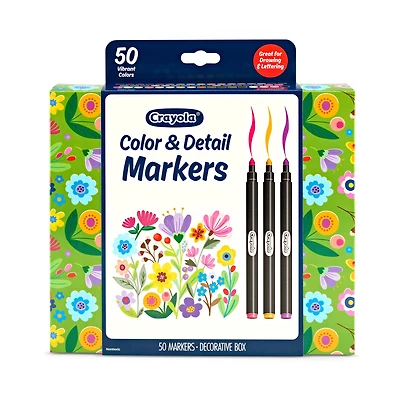 Crayola® Color & Detail Markers, Pack of 50