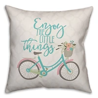 Enjoy The Little Things Throw Pillow