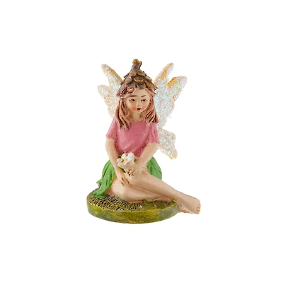 Miniature Pixie Sitting with Flower by Make Market®