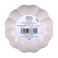 4" Cream Ceramic Pumpkin Ramekin by Makery™