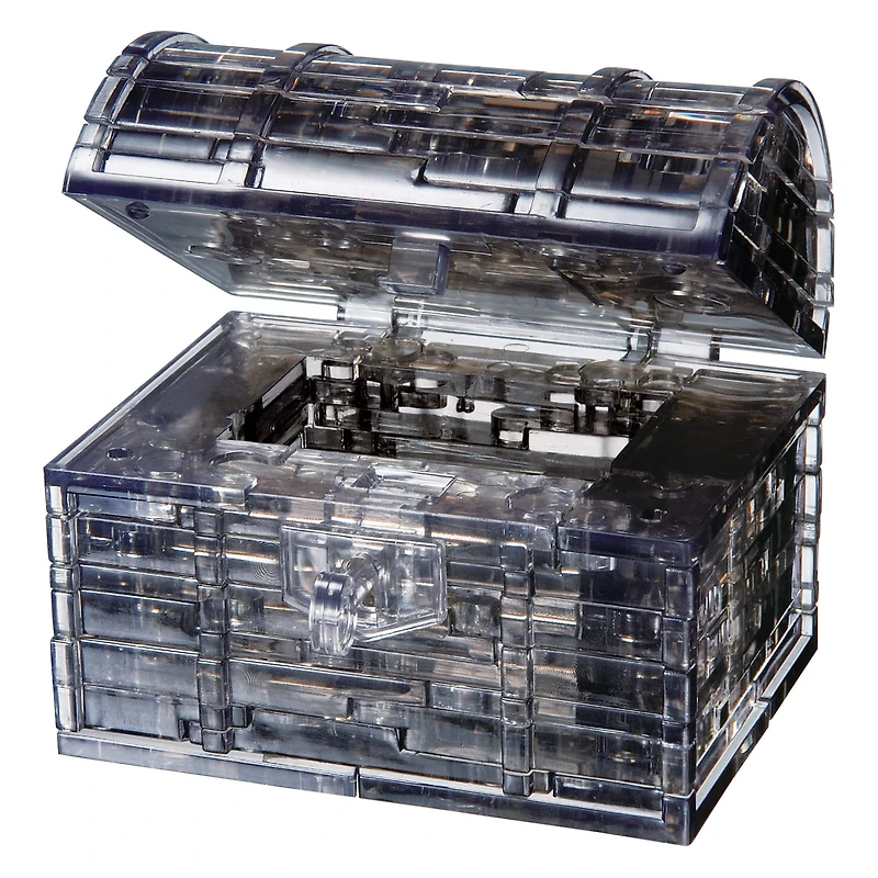 Original 3D Crystal Puzzle™ Black Treasure Chest 52 Piece Puzzle