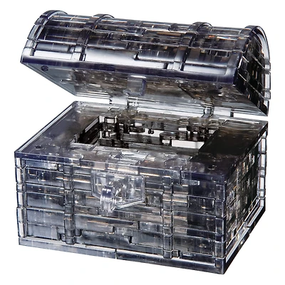 Original 3D Crystal Puzzle™ Black Treasure Chest 52 Piece Puzzle