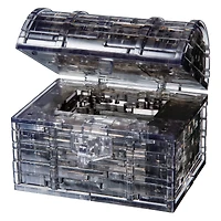 Original 3D Crystal Puzzle™ Black Treasure Chest 52 Piece Puzzle