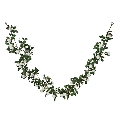 6ft. White Ranunculus Garland by Ashland®