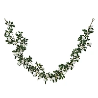 6ft. White Ranunculus Garland by Ashland®