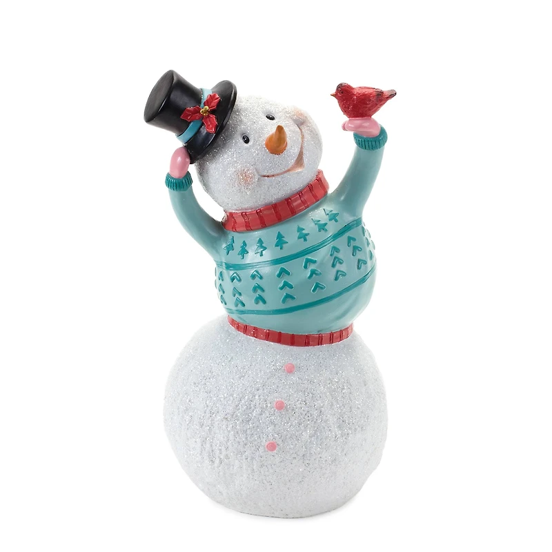 Whimsical Snowman Figurine Set