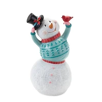 Whimsical Snowman Figurine Set