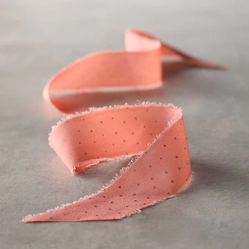 1.5" x 3yd. Polka Dot Chiffon Ribbon by Celebrate It™ Classic