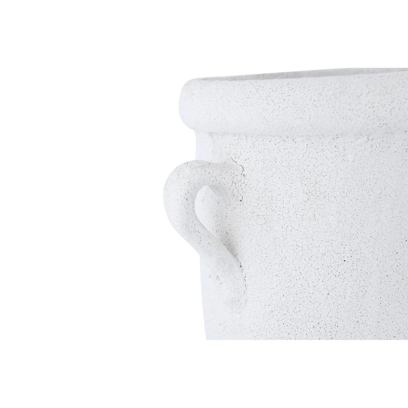 Hello Honey® 11" Glazed Decorative Coarse Terracotta Crock with Handles