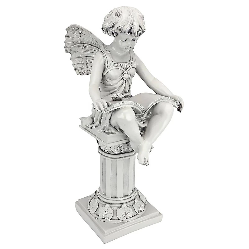 Design Toscano 21" The British Reading Fairy Garden Statue