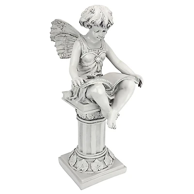 Design Toscano 21" The British Reading Fairy Garden Statue