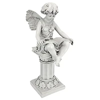 Design Toscano 21" The British Reading Fairy Garden Statue
