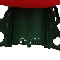 6ft. Pre-Lit Green Musical Snowing Artificial Christmas Tree, White LED Lights