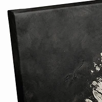 Distressed Cream Leaf Canvas Wall Art