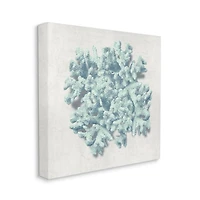 Stupell Industries Coral Blue Sea Beach Design Canvas Wall Art