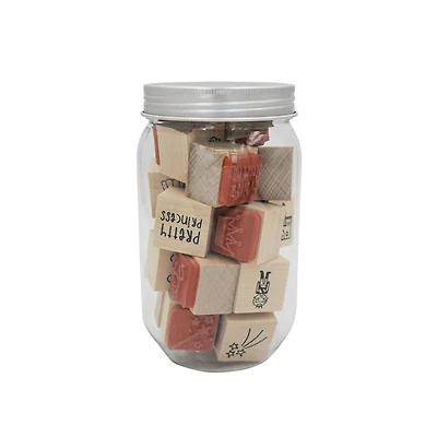 Princess Jar of Wood Stamps by Recollections™