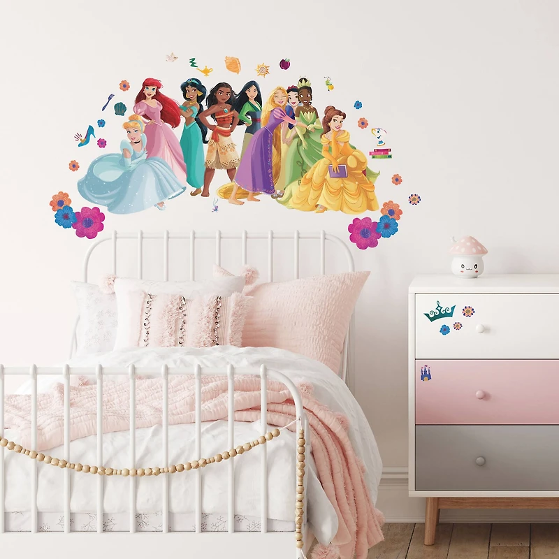 RoomMates Disney Princess Flowers & Friends Giant Peel & Stick Wall Decals