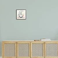 Stupell Industries Summer Fisherman Gnome Holding Starfish Framed Giclee Art