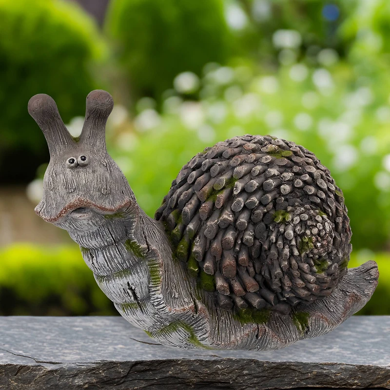 15" Slowpoke Snail Outdoor Garden Statue