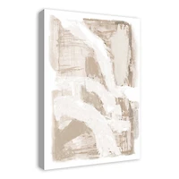 Cream Painterly Abstract Canvas Wall Art