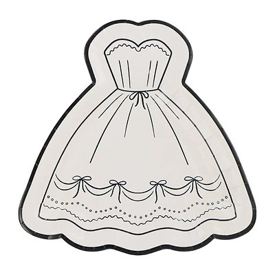 7" Dress Shaped Snack Plates, 8ct. by Celebrate It™