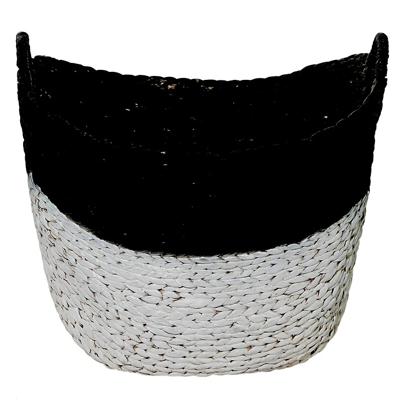 CosmoLiving by Cosmopolitan Black Sea Grass Contemporary Storage Basket
