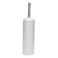 Elle Décor White & Silver Speckled Toilet Brush & Holder