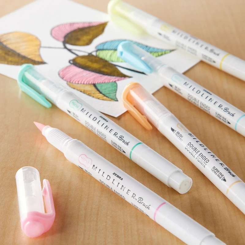 Zebra Mildliner™ Double Ended Creative Marker Set, Fluorescent 
