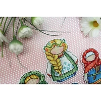 MP Studia Russian Charms Magnets Plastic Canvas Counted Cross Stitch Kit