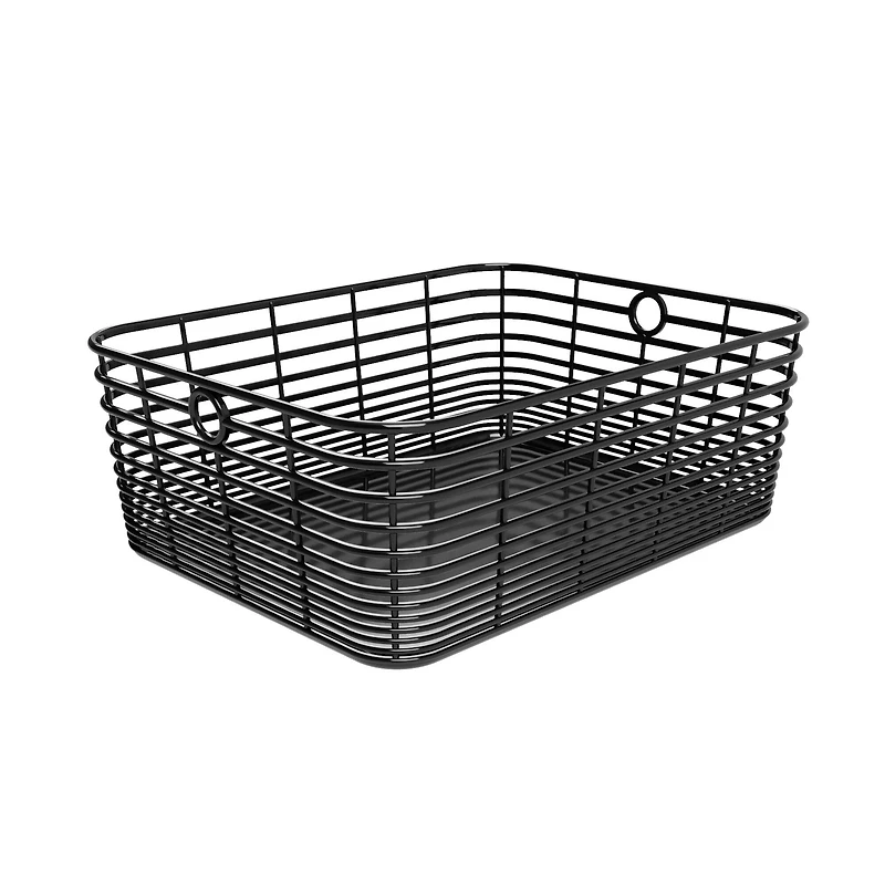 Curver® Aria Medium Black Decorative Basket