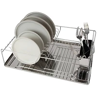 Kitchen Details Twisted Chrome 3-Piece Dish Rack