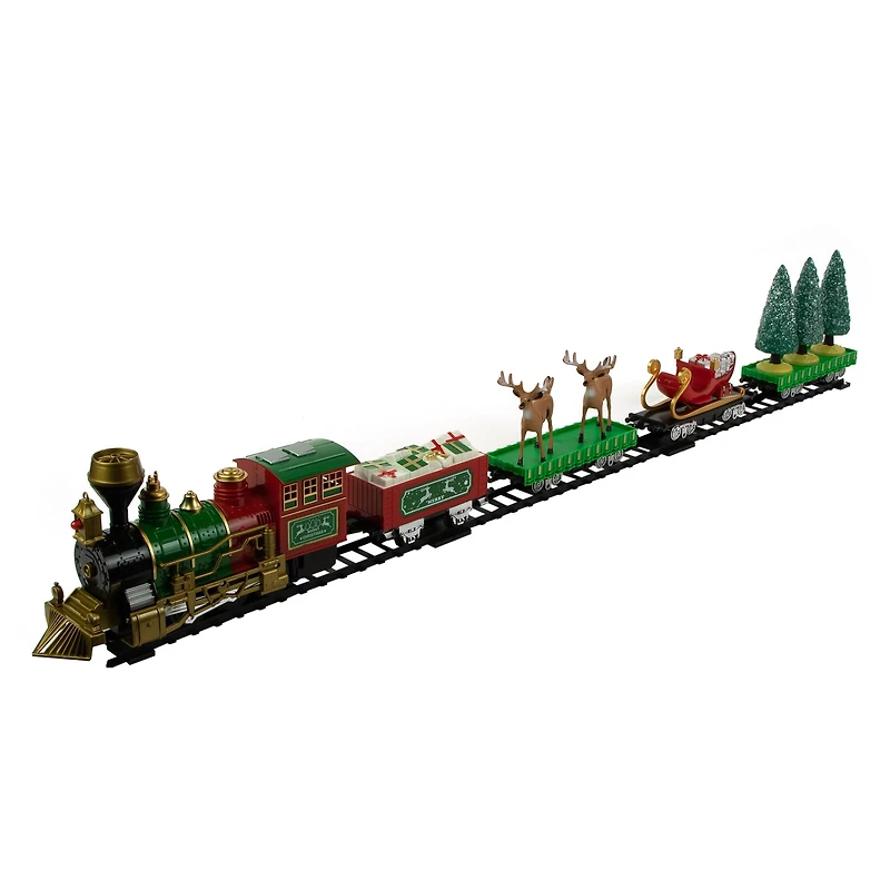 22-Piece Lighted & Animated Christmas Train Set