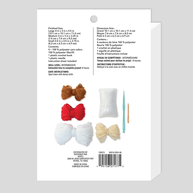 6 Pack: Intermediate Mushrooms Amigurumi Crochet Kit by Loops & Threads®