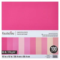 9 Packs: 100 ct. (900 total) Palette 12" x 12" Cardstock Paper by Recollections