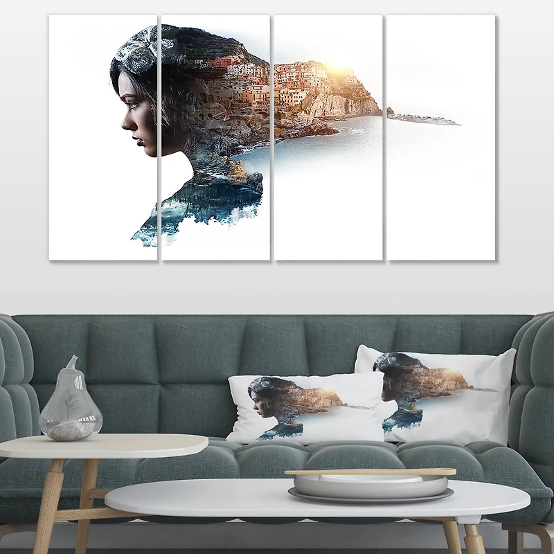 Designart - Double Exposure Woman Portrait