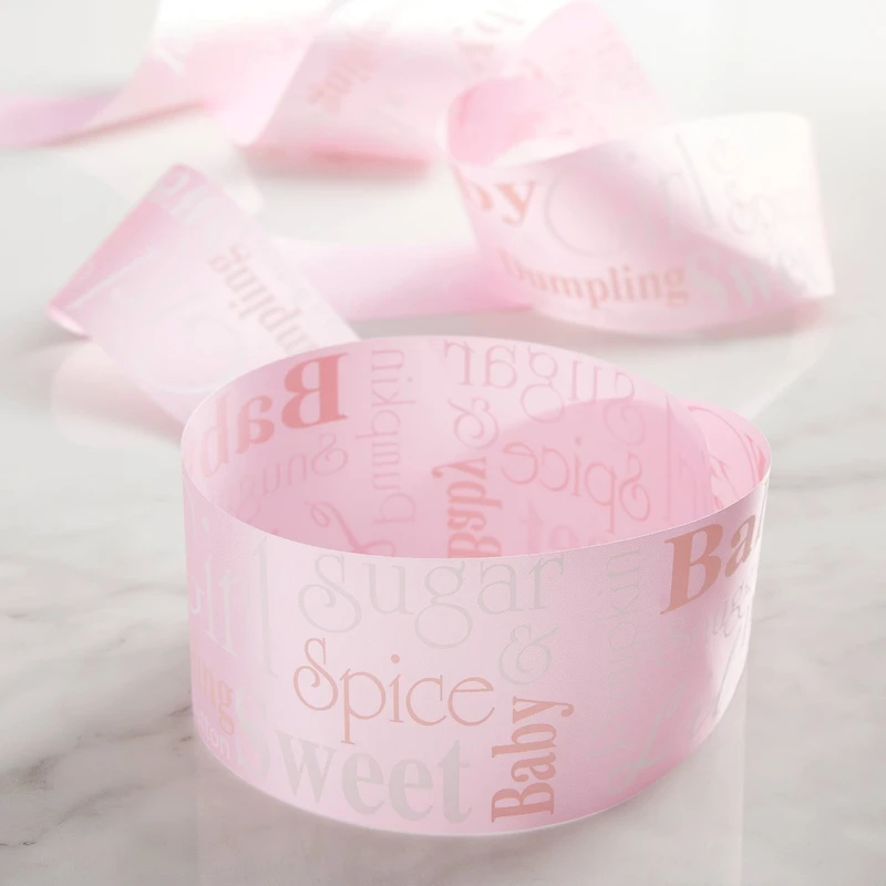 2.5'' x 5 yd. It's a Girl Satin Ribbon by Celebrate It®