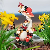 Design Toscano 18" Mushroom Madness Garden Gnome Statue