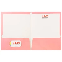 JAM Paper Fashion Glossy Laminated Two Pocket Folders, 6ct.