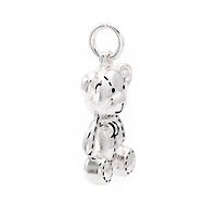 Silver Plated Teddy Bear Charm by Bead Landing™