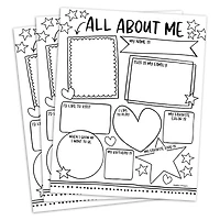 Hadley Designs 11" x 14" Star Student Read All About Me Posters, 20ct.