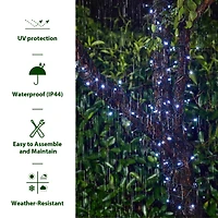 Glitzhome® 72ft. 200ct. LED Solar String Light with 200 LED Lights, 2ct.