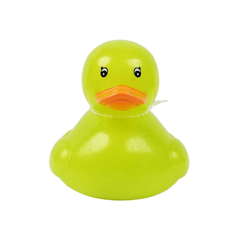 Assorted 4" Jelly Glitter Rubber Duck, 1pc. by Fab Finds